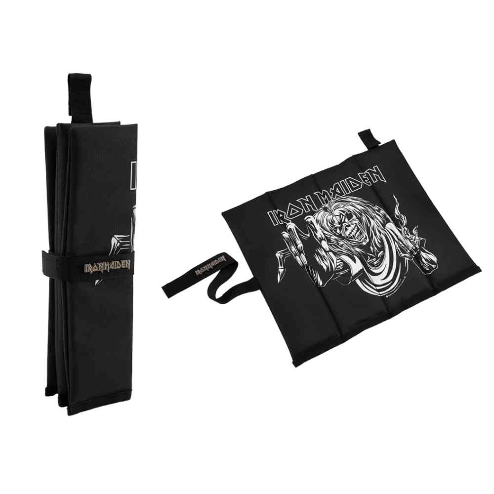 Brandit Iron Maiden - Sit Mat Eddy Glow in the Dark Coussin - Noir